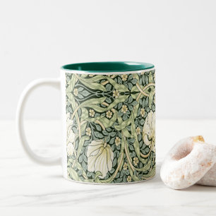 William Morris Pimpernel Green Two-Tone Coffee Mug