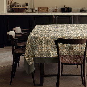 William Morris Pimpernel nouveau neutral colours Tablecloth