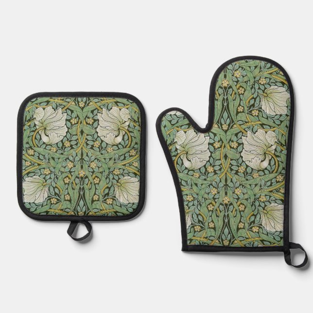 William Morris - Pimpernel Oven Mitt & Pot Holder Set (Front)