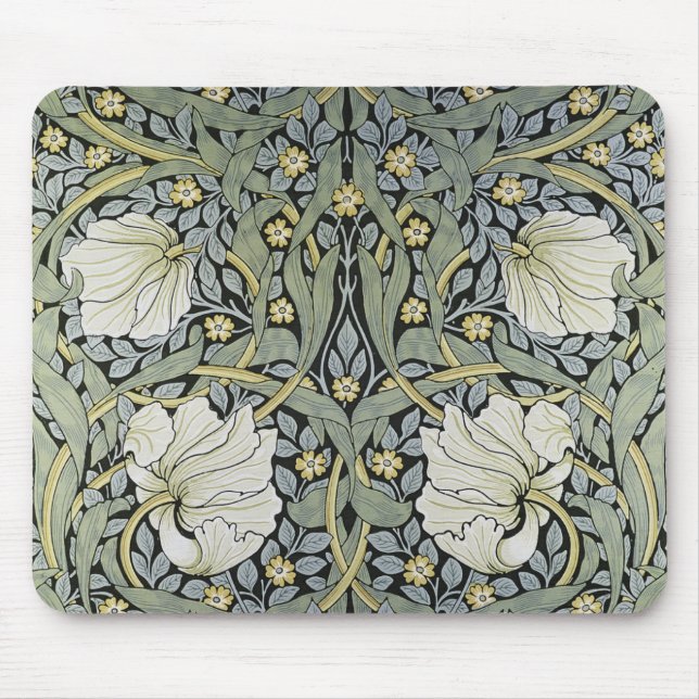 William Morris - Pimpernel  Pattern Design Mouse Mat (Front)