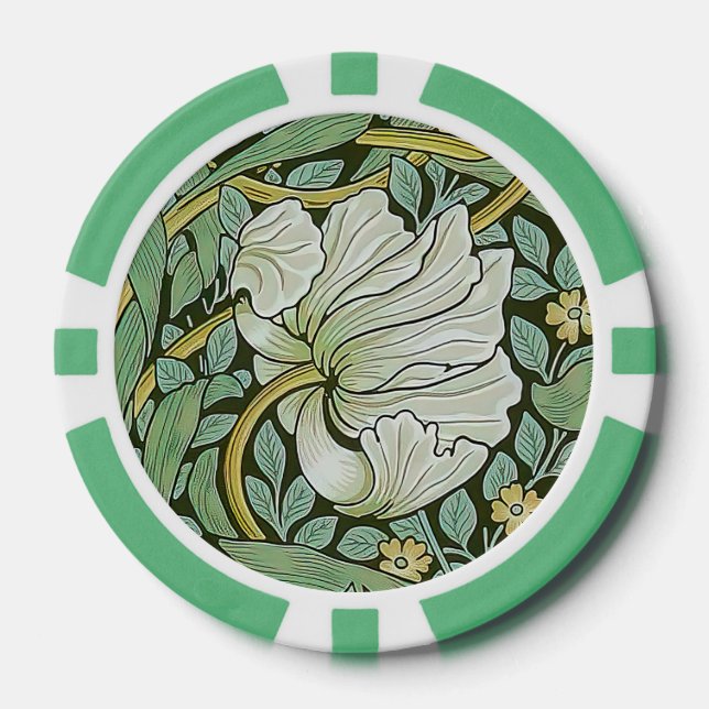 William Morris - Pimpernel Poker Chips (Front)