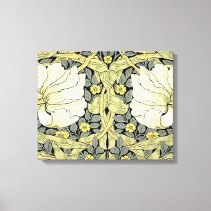 William Morris Pimpernel Tulips Botanical Art Canvas Print
