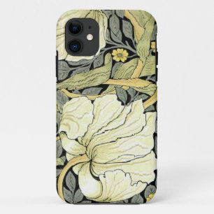 William Morris Pimpernel Tulips Botanical Art iPhone 11 Case