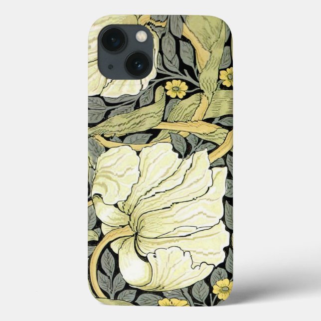 William Morris Pimpernel Tulips Botanical Art Case-Mate iPhone Case (Back)