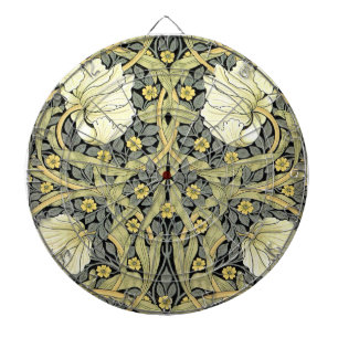 William Morris Pimpernel Tulips Botanical Art Dartboard