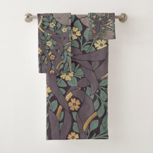 William Morris Pimpernel Vintage Pattern Bath Towe Bath Towel Set