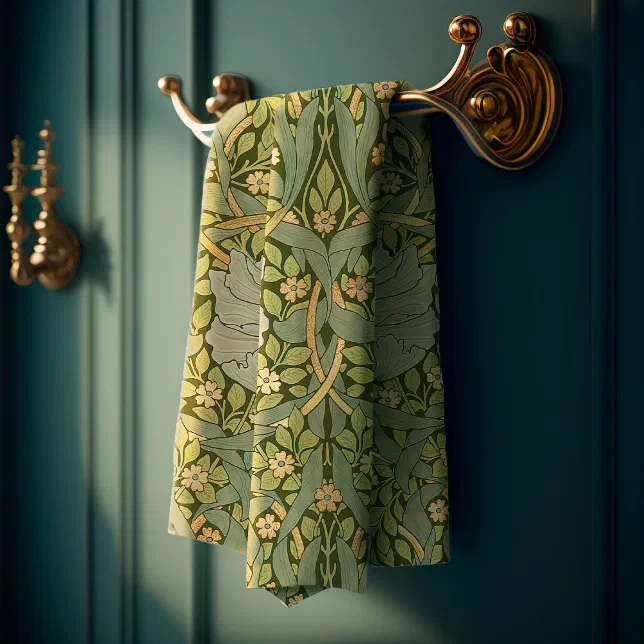 William Morris Pimpernel Vintage Pattern Bath Towel Set | Zazzle