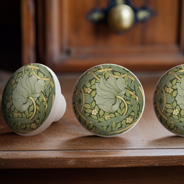 William Morris Pimpernel Vintage Pattern Ceramic Knob (Creator Uploaded)