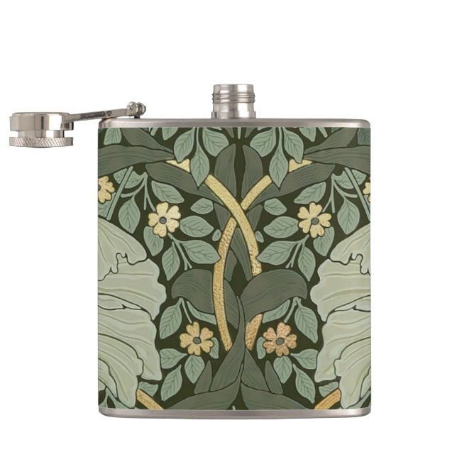 William Morris Pimpernel Vintage Pattern Flask (Opened)