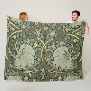 William Morris Pimpernel Vintage Pattern Fleece Bl Blanket