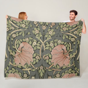 William Morris Pimpernel Vintage Pattern Fleece Bl Blanket