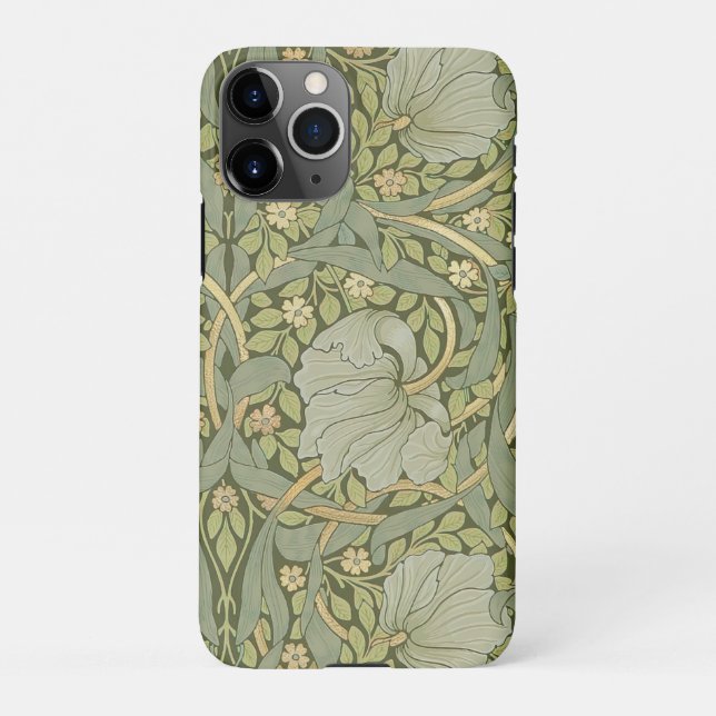 William Morris Pimpernel Vintage Pattern iPhone Case (Back)