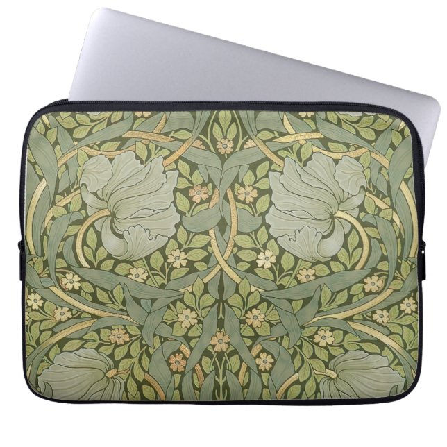 William Morris Pimpernel Vintage Pattern Laptop Sleeve (Front)