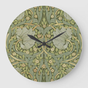 William Morris Pimpernel Vintage Pattern Large Clock