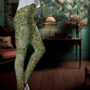 William Morris Pimpernel Vintage Pattern Leggings