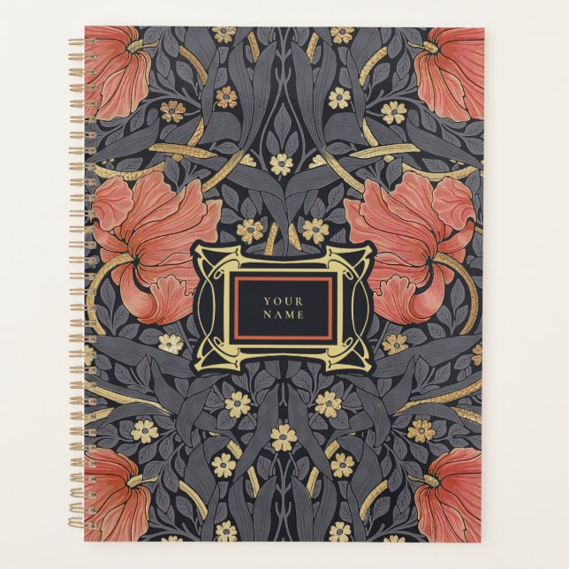 William Morris Pimpernel Vintage Pattern Planner (Front)