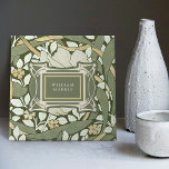 William Morris Pimpernel Vintage Pattern Tile<br><div class="desc">William Morris Pimpernel Floral Vintage Art Wallpaper Design William Morris was an English textile designer, artist, writer, and socialist associated with the Pre-Raphaelite Brotherhood and British Arts and Crafts Movement. He founded a design firm in partnership with the artist Edward Burne-Jones, and the poet and artist Dante Gabriel Rossetti. This...</div>