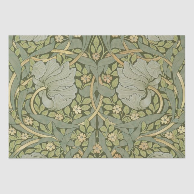 William Morris Pimpernel Vintage Pattern Tissue Paper (Front)