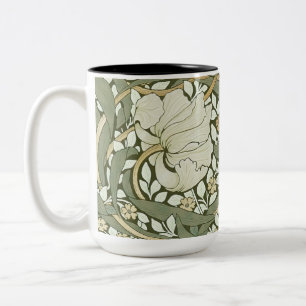 William Morris Pimpernel Vintage Pattern Two-Tone Coffee Mug