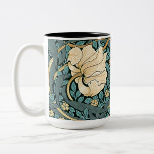 William Morris Pimpernel Vintage Pattern Two-Tone Two-Tone Coffee Mug