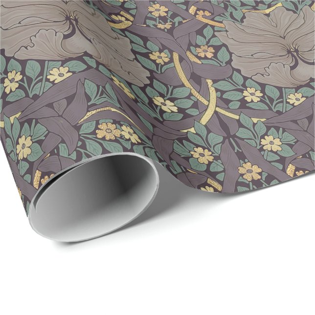 William Morris Pimpernel Vintage Pattern Wrapping  Paper (Roll Corner)