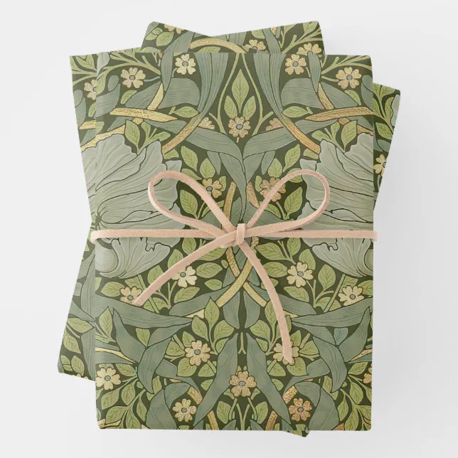 William Morris Pimpernel Vintage Pattern Wrapping Paper Sheet | Zazzle