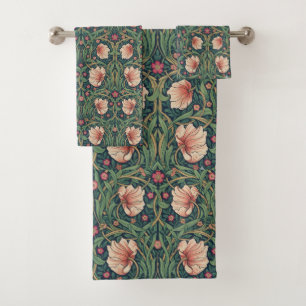 William Morris Pimpernel Vintage Pre-Raphaelite Bath Towel Set