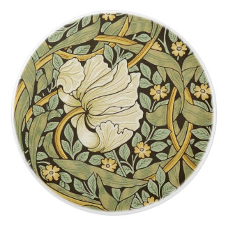 William Morris Pimpernel Vintage Pre-Raphaelite Ceramic Knob