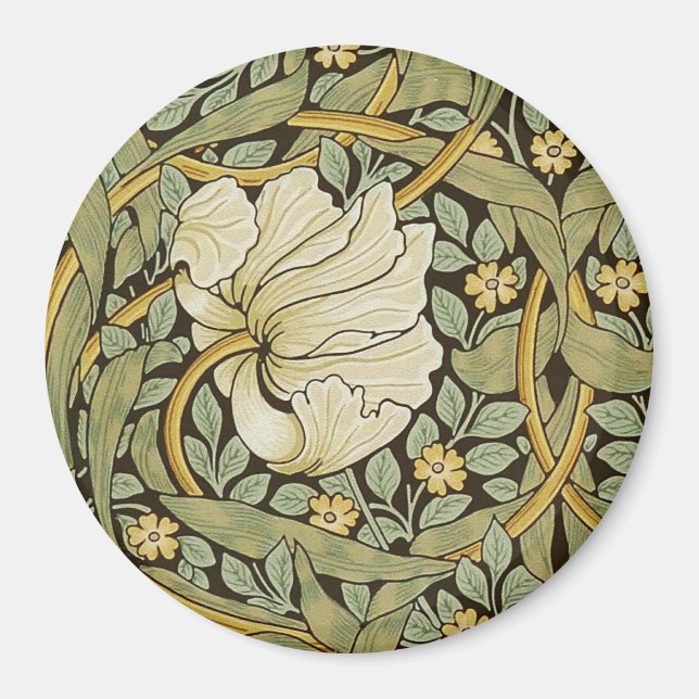 William Morris Pimpernel Vintage Pre-Raphaelite Magnet (Front)