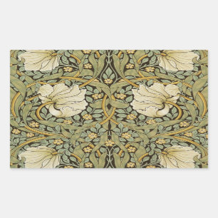 William Morris Pimpernel Vintage Pre-Raphaelite Rectangular Sticker