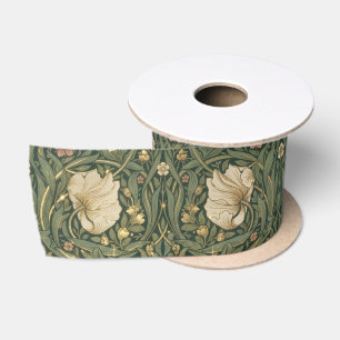 William Morris Pimpernel Vintage Pre-Raphaelite Satin Ribbon