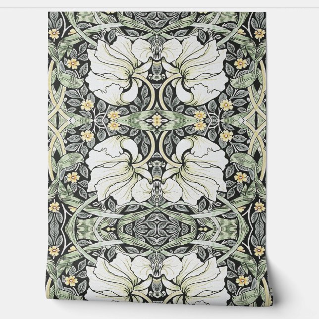 William Morris Pimpernel Wallpaper (Unrolling)