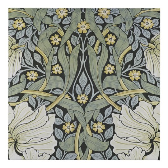 William Morris - Pimpernel Wallpaper Design Faux Canvas Print | Zazzle ...