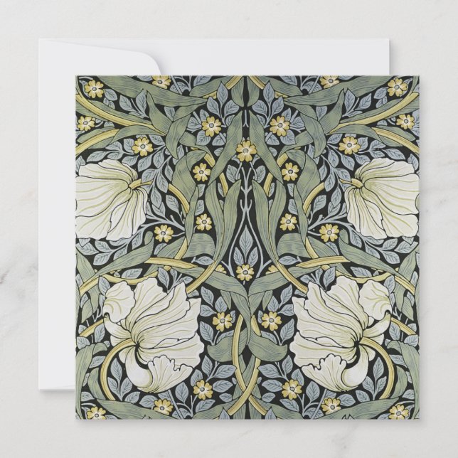 William Morris - Pimpernel  Wallpaper Design Invitation (Front)