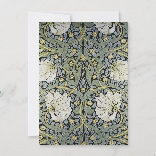William Morris - Pimpernel  Wallpaper Design Invitation (Front)