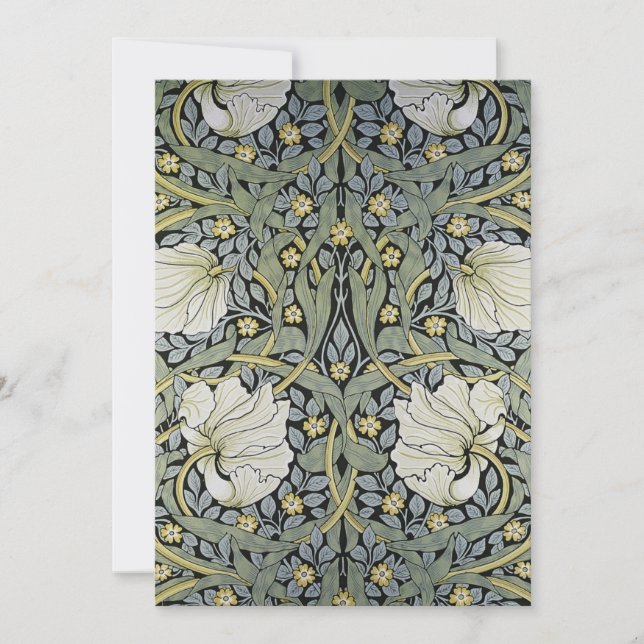 William Morris - Pimpernel  Wallpaper Design Invitation (Front)