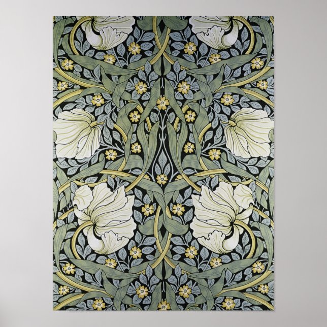 William Morris - Pimpernel  Wallpaper Design Poster (Front)