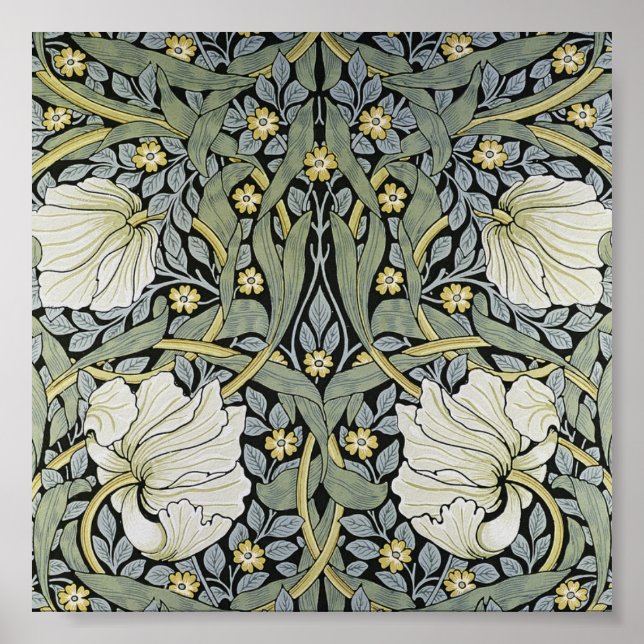 William Morris - Pimpernel  Wallpaper Design Poster (Front)