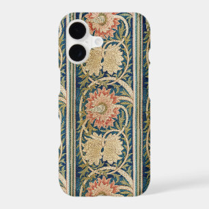 William Morris Pink Floral Silk Embroidery Antique