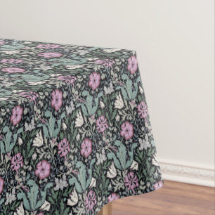 William Morris Pink Poppy Botanical Victorian Tablecloth