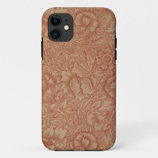 William Morris Pink Poppy Flower Floral Case-Mate iPhone Case (Back)