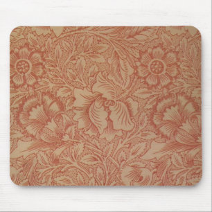 William Morris Pink Poppy Flower Floral Mouse Mat
