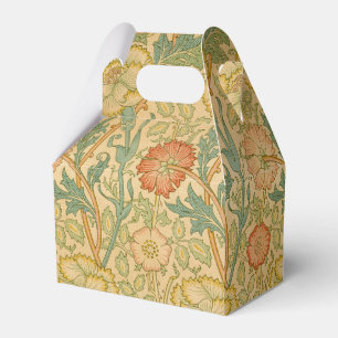 William Morris Pink Rose Border Floral Art Favour Box