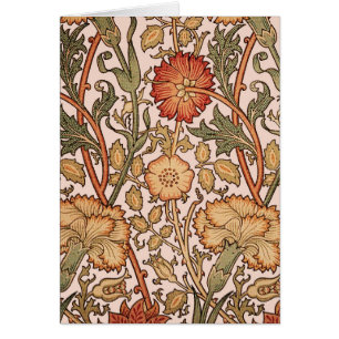 William Morris Pink Rose Flower Wallpaper Pattern