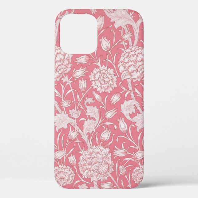 William Morris Pink Wild Tulip Wallpaper Pattern Case-Mate iPhone Case (Back)