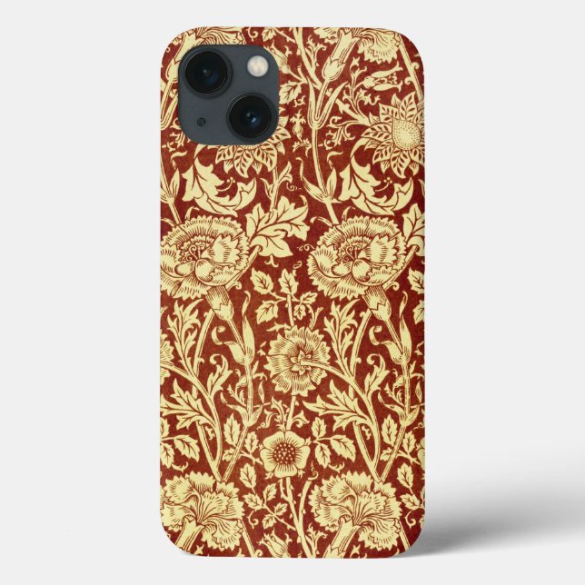 William Morris Pinks Red and White Case-Mate iPhone Case (Back)