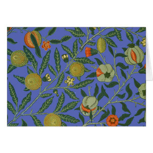 William Morris Pomegranate Blue Colourful Wallpape