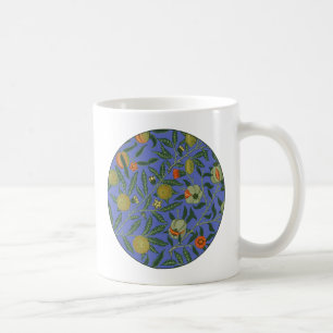William Morris Pomegranate Blue Colourful Wallpape Coffee Mug