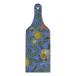 William Morris Pomegranate Blue Colourful Wallpape Cutting Board