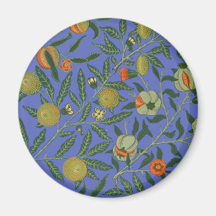 William Morris Pomegranate Blue Colourful Wallpape Magnet